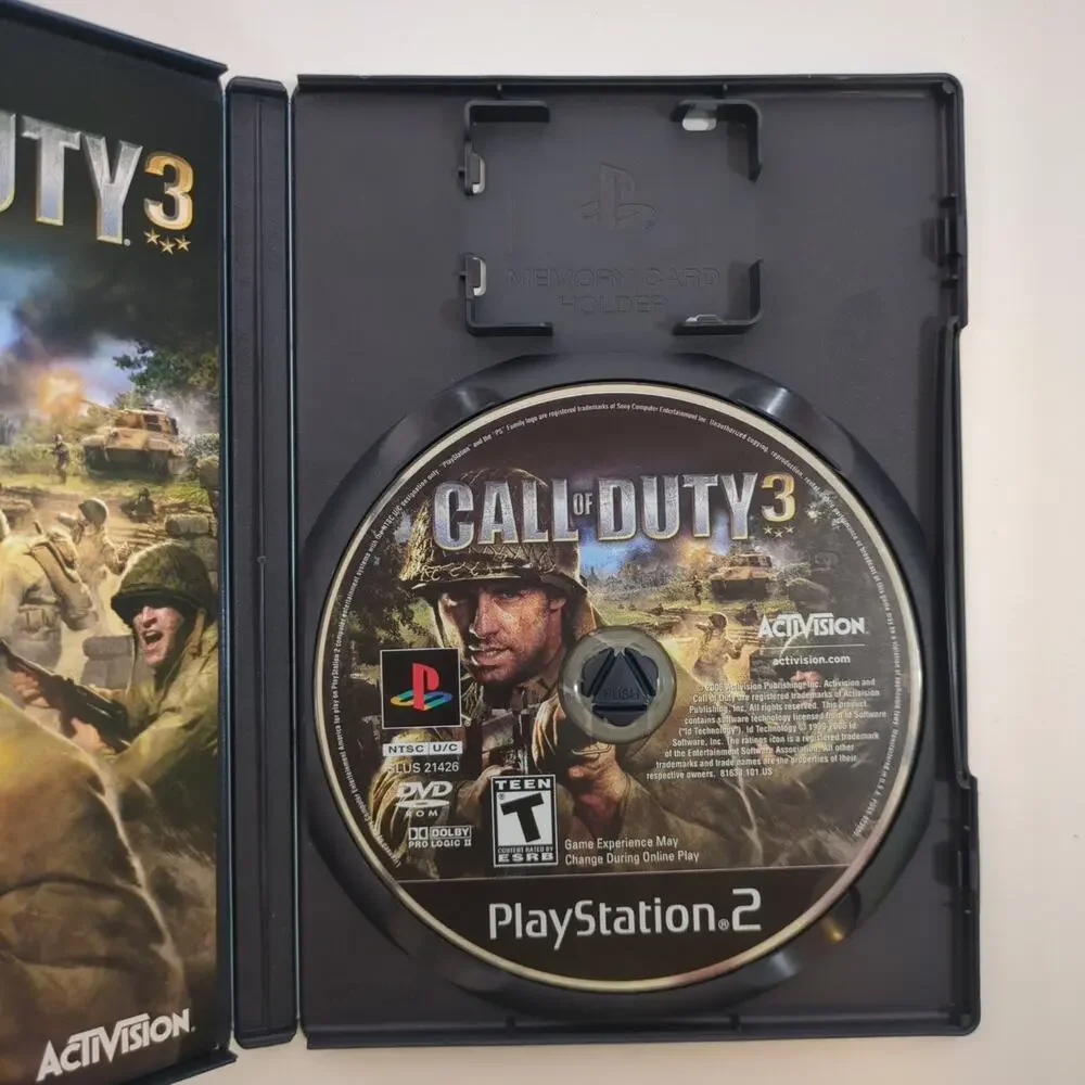 Call of Duty 3 PlayStation 2 Video Game PS2 FPS WWII Multiplayer Online CIB